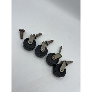 Set of 4 Vintage Mid-Century Daisy Furniture Swivel Caster Wheels 7A66-19 Bs278